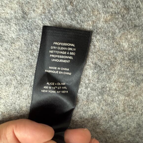 Alice & Olivia Womens Layered Maxi Skirt Ruffle Black/Ivory Geometric Pattern - Picture 8 of 10